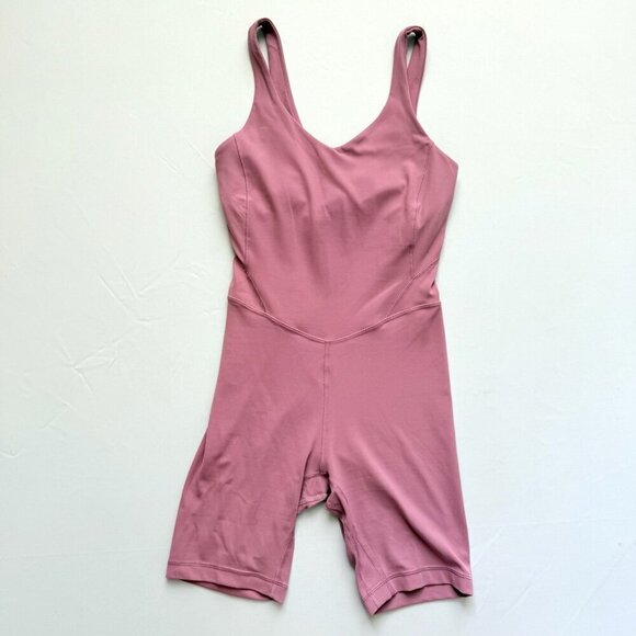 Lululemon Align Bodysuit 8" Length Velvet Dust Womens size 4 Sleeveless Workout - Picture 1 of 9